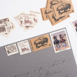 "Meet Us Out West" Postage Stamp Set // Set of 5 // $.76 in postage per set Postage Stamps