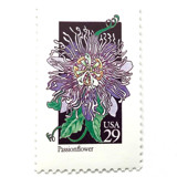 Passionflower Postage Stamps | American Wildflower Series | Purple Flower | Botanical | Vintage Unused USPS Postage 29c | Pack of 10 Postage Stamps