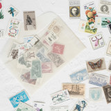 Flat Lay Vintage Postage Styling Set // Set of 10 // Assorted Stamps for Photos Postage Stamps