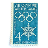 "VIII Olympic Winter Games" Postage Stamps | Unused USPS Postage 4c | Pack of 20