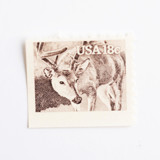 18 Cent White-Tailed Deer Postage Stamps // Set of 10 // UNUSED Vintage Stamps Postage Stamps