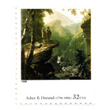 Asher B. Durand's "Kindred Spirits" Postage Stamps | Four Centuries of American Art Series | Vintage Unused USPS Postage 32c | Pack of 10 Postage Stamps
