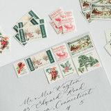 A New England Christmas Postage Set // Set of 5 // $.86 per set Postage Stamps