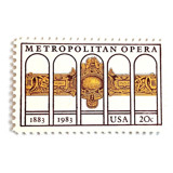 "Metropolitan Opera" New York City Postage Stamps | Unused USPS Postage 20c | Pack of 10 Postage Stamps