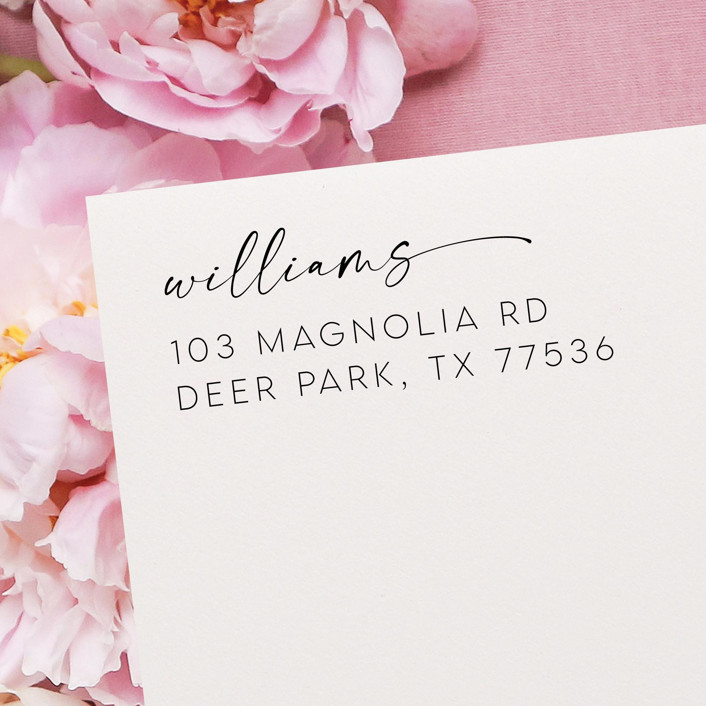 Custom Family Address Stamp Self Inking Return Address Stamp Postage