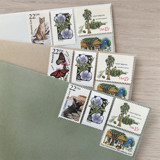 79 cents . California vintage postage stamps . Set of 5 Postage Stamps