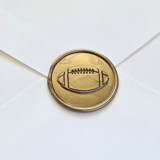 Football- Customizable Color- Hand-Crafted Wax Seals- Set of 25 Wax Seals