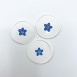 Pressed Flower White Wax Seal Blue Forget Me Not Flowers Set Of 6 Wax Seals