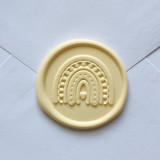 Customizable Color Rainbow Self-adhesive Wax Seals, Set of 5 Wax Seals