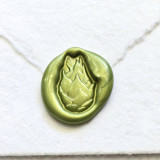 Artichoke- Hand-crafted Wax Seals - Customizable Color- Set of 25 Wax Seals