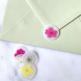 Dried Flower Wax Seal, Pack of 10, Customizable Color Wax Seals