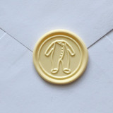 Customizable Color Baby Onesie Self-adhesive Wax Seals, Set of 5 Wax Seals