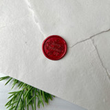 Merry Christmas Red Wax Seal - Set of 10 Wax Seals