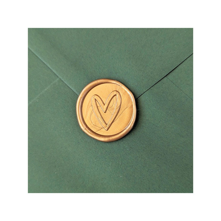 Handwritten Heart Customizable Set of 25 Wax Seals Wax Seals by