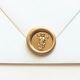Mini Angel- Customizable Color- Mini Hand-Crafted Wax Seals- Set of 25 Wax Seals