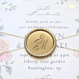 Customizable Double Initial Script Monogram- Hand-crafted Wax Seals - Set of 25 Wax Seals