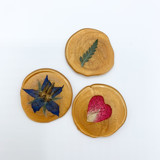 Pressed Flower Gold Wax Seal Assorted Flowers Set Of 6 Wax Seals