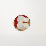 White Hydrangea Wax Seal in Red Gold | Pack of 10 Wax Seals