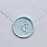 Customizable Color "G" Monogrammed Self-adhesive Wax Seals, Set of 5 Wax Seals