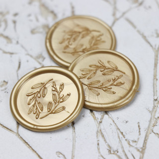 Custom Olive Branch Wax Seals | Set of 50 Wax Seals