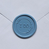 Customizable Color "I DO" Self-adhesive Wax Seals, Set of 5 Wax Seals