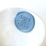 Save the Date Serif Wax Seal Pack of 10, Customizable Color