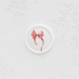 Red Bow Wax Seals for Wedding Invites and Cards | Set of 25 Wax Seals