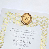 Pearled Monogram- Customizable Color- Set of 25 Hand-crafted Wax Seals Wax Seals