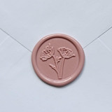 Customizable Color Poppy Self-adhesive Wax Seals, Set of 5 Wax Seals