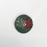 Queen Anne's Lace Wax Seal in Green | Pack of 10 Wax Seals