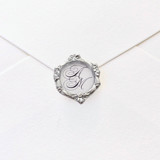 Framed Flourised Monogram- Customizable Fine Art Hand-crafted Wax Seals- Set of 25 Wax Seals