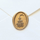 Champagne Tower- Customizable Color-  Hand-crafted Wax Seals- Set of 25 Wax Seals