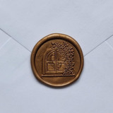 Customizable Color Garden Window Self-adhesive Wax Seals, Set of 5 Wax Seals