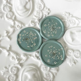 Queen Anne's Lace in Sage Wax Seal | Pack of 10 Wax Seals