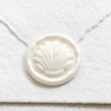 Dome Shell- Hand-crafted Wax Seals - Customizable Color- Set of 25 Wax Seals