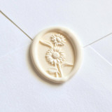 Sunflower- Customizable Color- Set of 25 Hand-crafted Wax Seals Wax Seals