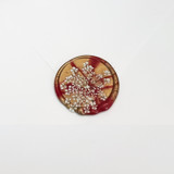 Queen Anne's Lace Wax Seal in Red Gold Marble | Pack of 10 Wax Seals