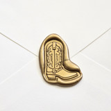 Western Boot- Hand-crafted Wax Seals - Customizable Color- Set of 25 Wax Seals