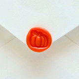 Mini Pumpkin- Hand-crafted Wax Seals- Customizable Color- Set of 25 Wax Seals