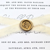 Mini Flowers Hand-crafted Wax Seals-  Customizable Color- Set of 25 Wax Seals