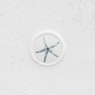 Blue Starfish Vellum Wax Seals | Set of 25 Wax Seals