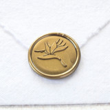 Bird of Paradise - Customizable Color- Set of 25 Hand-crafted Wax Seals Wax Seals