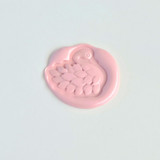 Fluffy Swan- - Customizable Color- Hand-Crafted Wax Seals- Set of 25 Wax Seals
