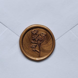 Customizable Color Buttercup Self-adhesive Wax Seals, Set of 5 Wax Seals