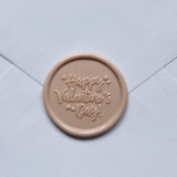 Customizable Color Happy Valentine's Day Self-adhesive Wax Seals, Set of 5 Wax Seals