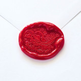 Winter Robins- Customizable Color- Set of 25 Hand-crafted Wax Seals Wax Seals