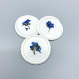 Pressed Flower Ivory Wax Seal Blue Forget Me Not Set Of 6 Wax Seals