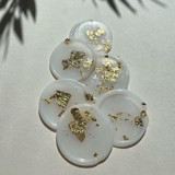 Vellum Gold Flake Wax Seal Stickers, Pack of 10 Wax Seals