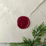 Burgundy Holiday Bow Wax Seal - Set of 10 Wax Seals