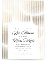 Foil-Pressed Mitzvah Invitations